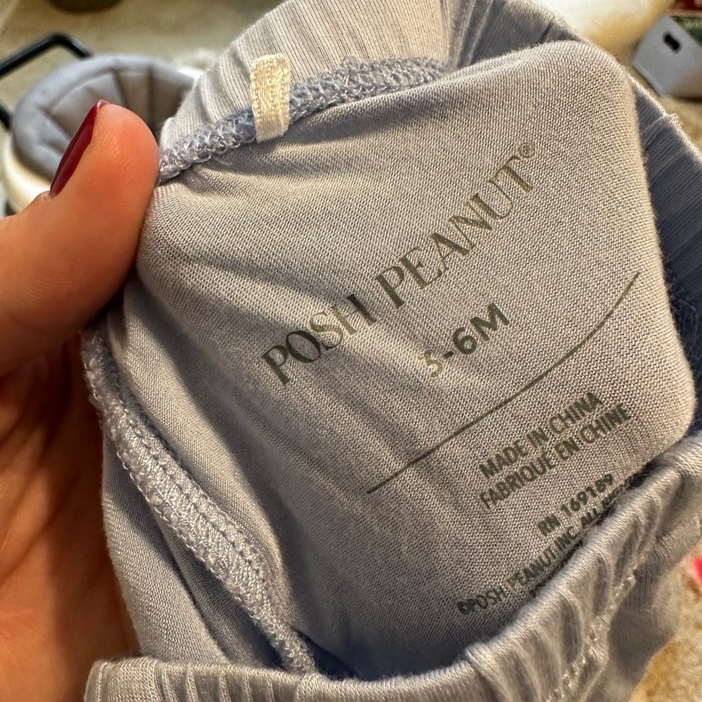 Posh Peanut Baby Light Blue Leggings